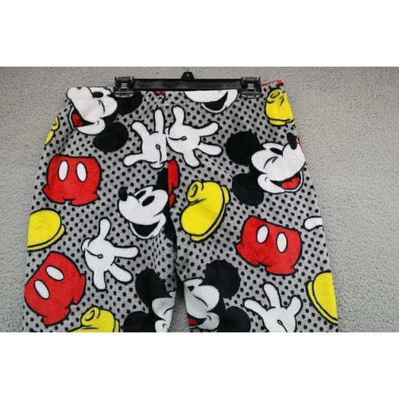Women's Disney Mickey Mouse Fluffy Pajama Pants-Size Large-100% Polyester - Picture 7 of 7